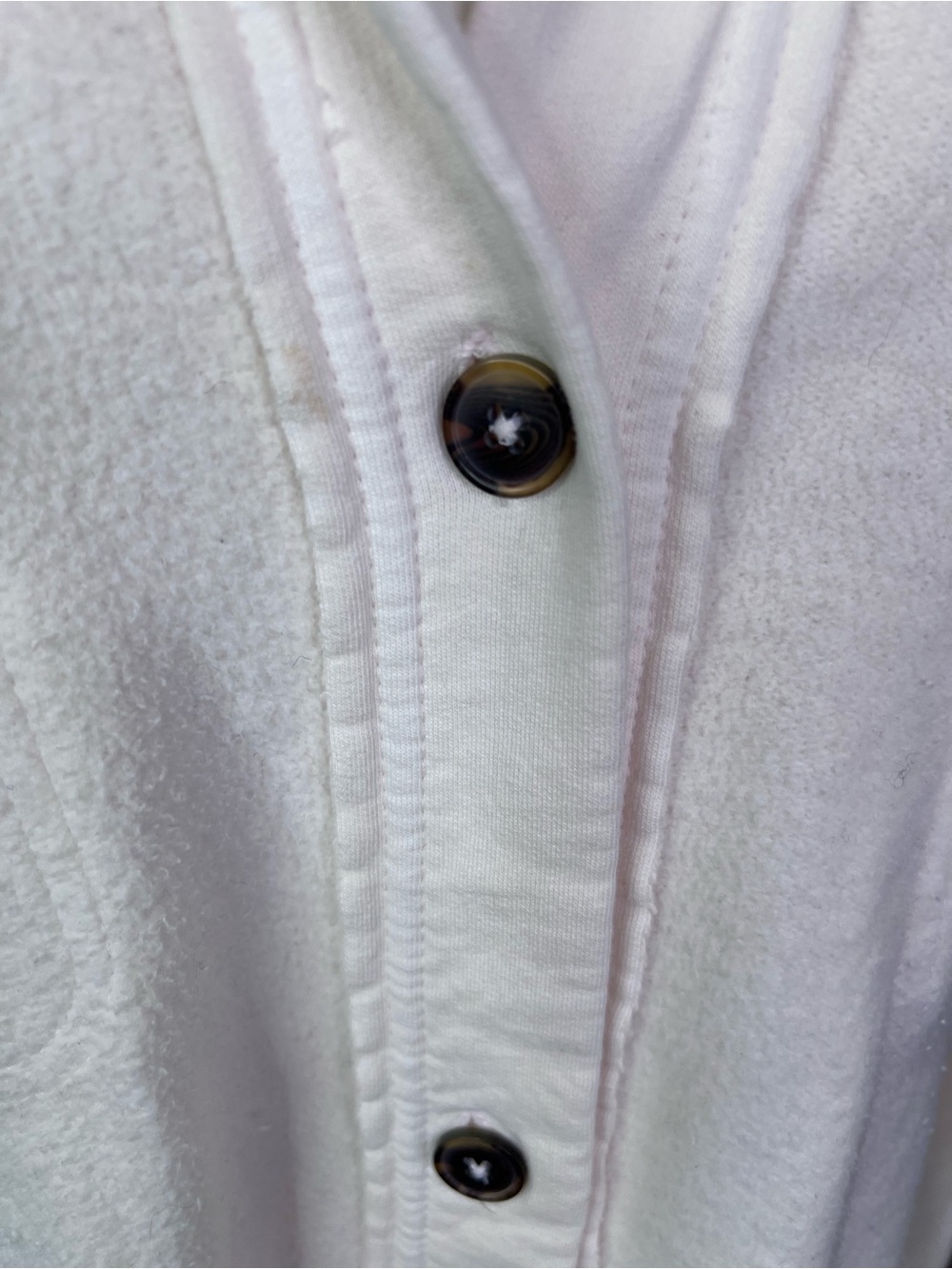 FREE PEOPLE Cream Ruby Style Distressed Oversized Bohemian Shacket, M - Picture 3 of 16